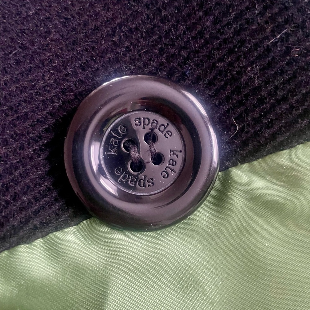 Kate Spade Wool Pea Coat w/ Tulip Hem, EUC - Picture 5 of 6